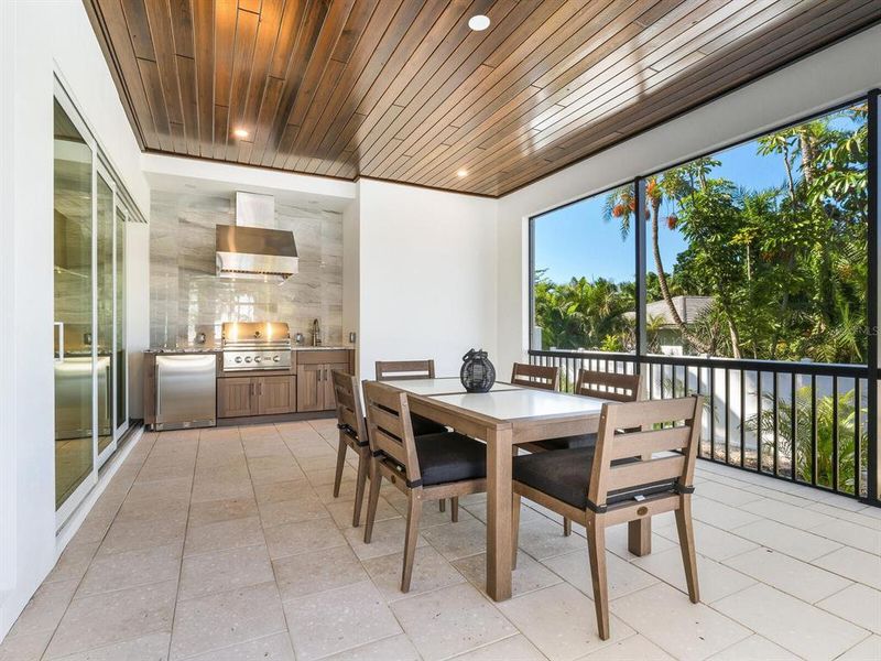 Exterior details and patio area of a home in , Sarasota (Image 37).