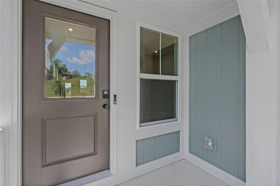 Exterior details and patio area of a home in Villas at Gold Creek, Dawsonville (Image 4).