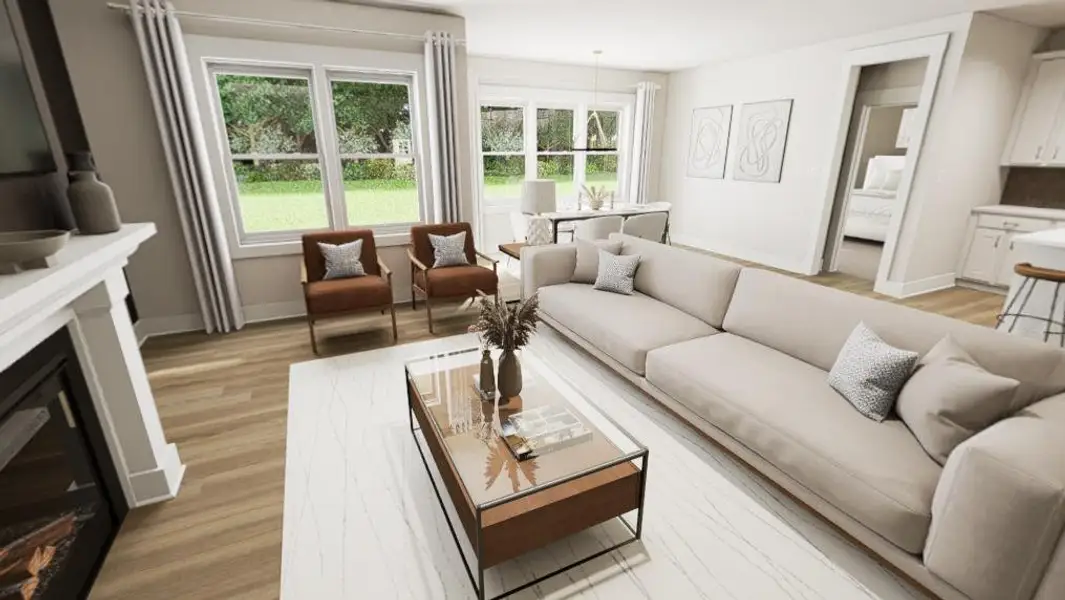 Furnished interior view inside a new home in McConnell Ridge, McLeansville (Image 7).