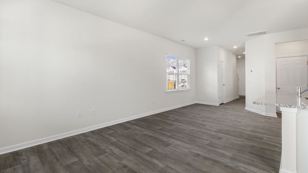 Spacious, unfurnished interior of a new home in The Townes at Ridgewood Farms, Winterville (Image 11).