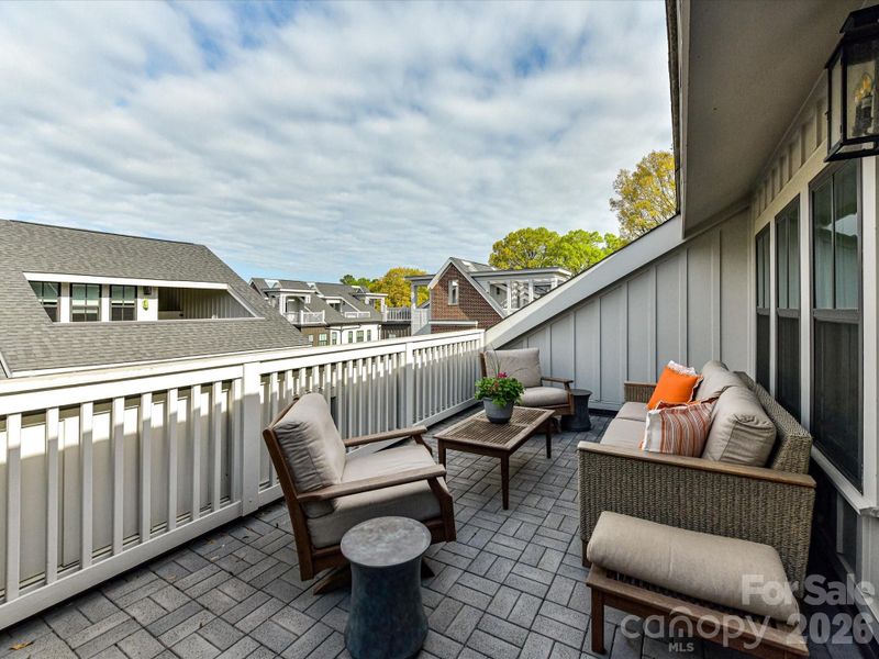 Exterior details and patio area of a home in , Charlotte (Image 26).