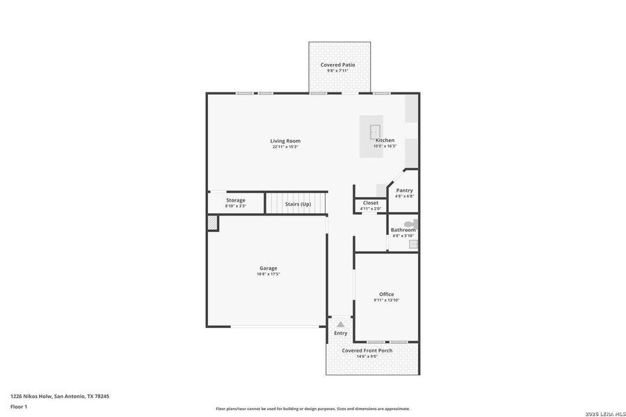 2D floor plan layout of this home in Arcadia Ridge - Premier Series, San Antonio, TX (Image 7).