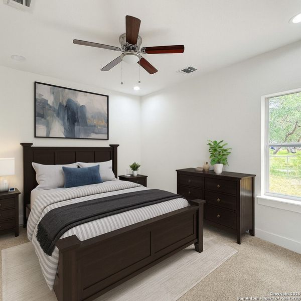 Furnished interior view inside a new home in , Spring Branch (Image 9).