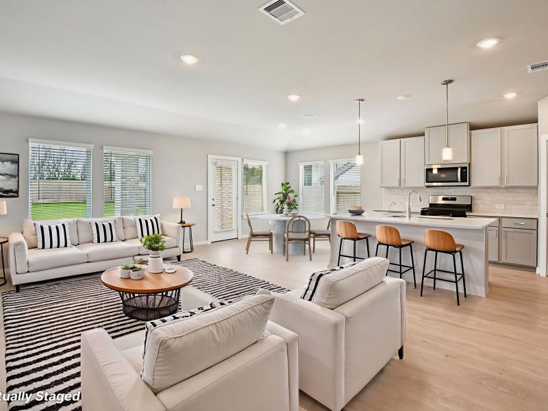 Furnished interior view inside a new home in Riviera Pines - Classic Series, Huffman (Image 11).