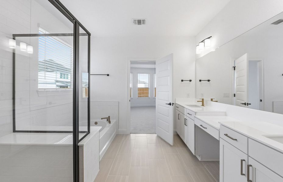 Furnished interior view inside a new home in Santa Rita Ranch, Liberty Hill (Image 9).
