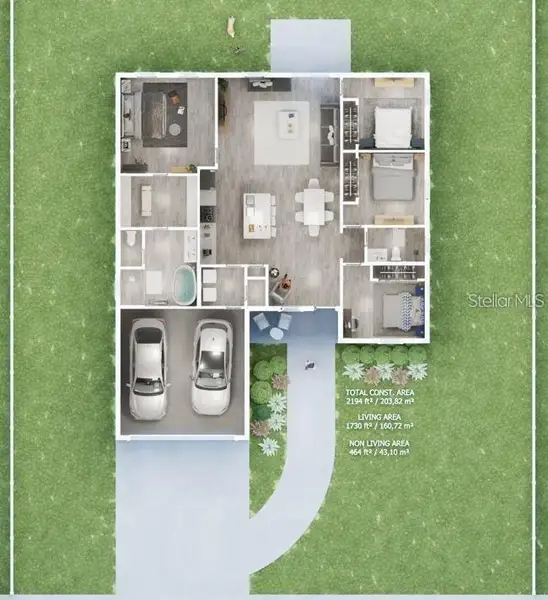 2D floor plan layout of this home in , Ocala, FL (Image 3).