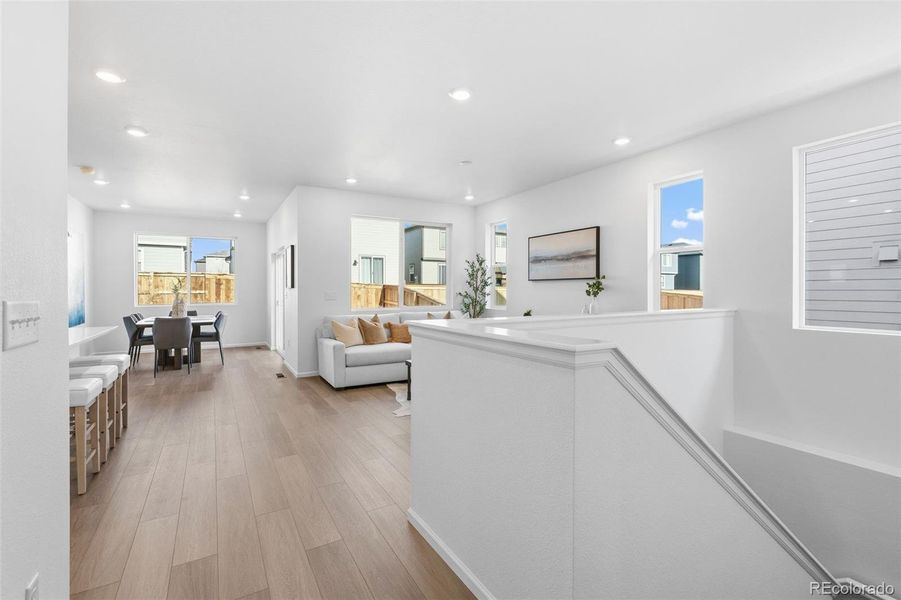Furnished interior view inside a new home in The Cottages Collection at Ridgeline Vista, Brighton (Image 32).