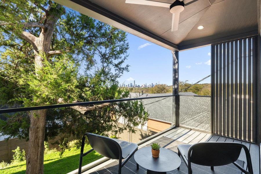 Exterior details and patio area of a home in , Austin (Image 24).