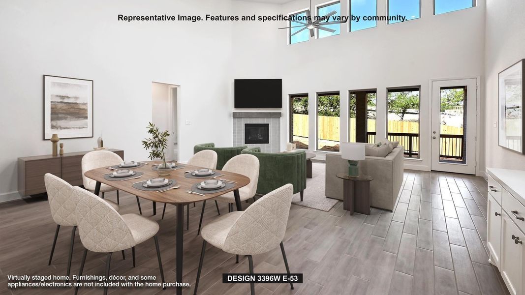 Furnished interior view inside a new home in Midline, Houston (Image 6). Furnished interior view inside a new home in Midline, Houston (Image 6).