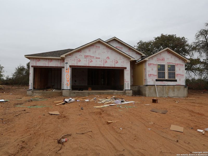 In-progress construction of a new home in Jordan's Ranch, San Antonio, TX (Image 22).