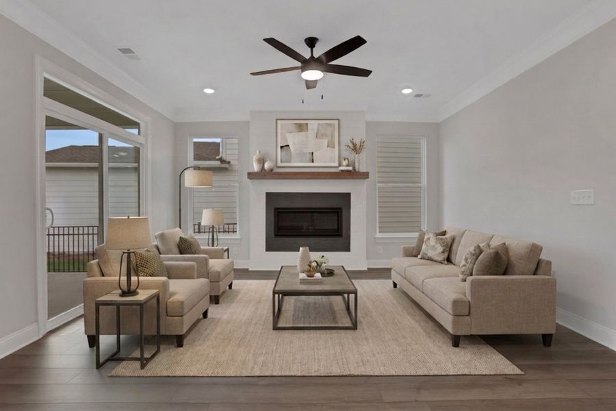 Furnished interior view inside a new home in Marble Tree, Ball Ground (Image 8). Furnished interior view inside a new home in Marble Tree, Ball Ground (Image 8).