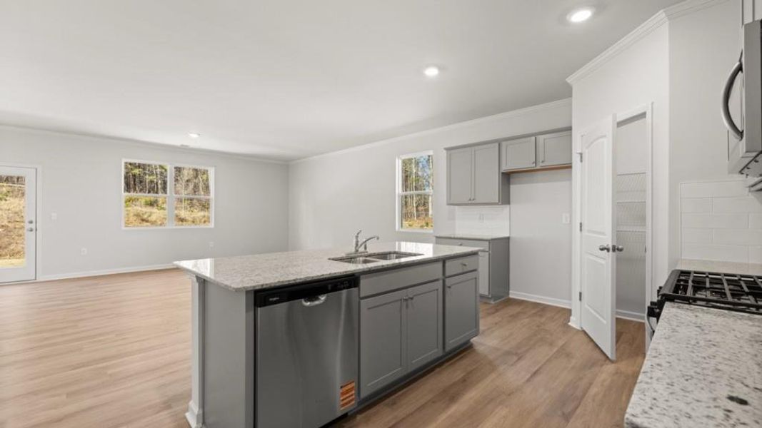 Furnished interior view inside a new home in Creekview, Atlanta (Image 3).