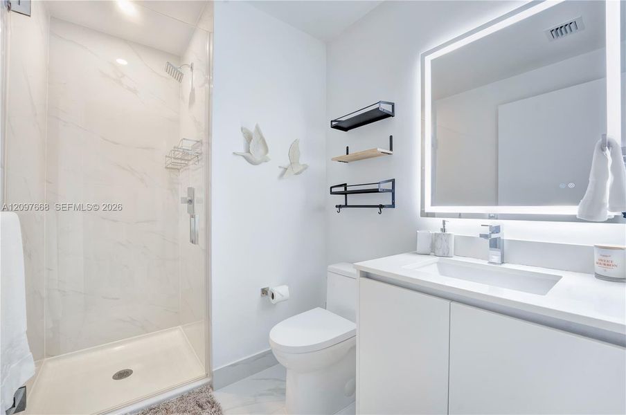 Furnished interior view inside a new home in , Miami (Image 8).