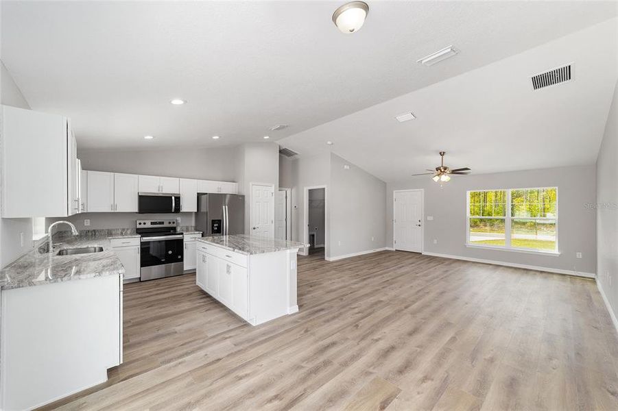 Furnished interior view inside a new home in , Citrus Springs (Image 9).