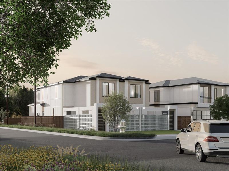 Front exterior of a new home in , Dallas, TX, highlighting curb appeal (Image 13).