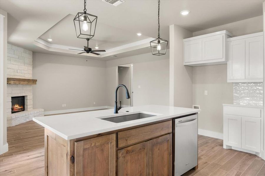 Furnished interior view inside a new home in , Granbury (Image 11). Furnished interior view inside a new home in , Granbury (Image 11).
