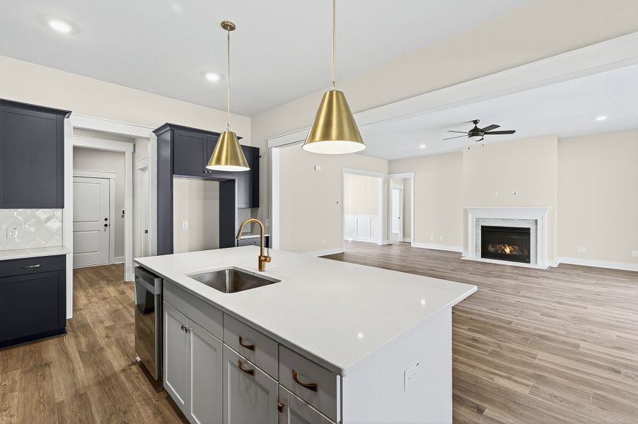 Representative furnished interior of a home built from the Beckham by Hunter Quinn Homes in Greenwood County Homes, Ninety Six (Image 4).