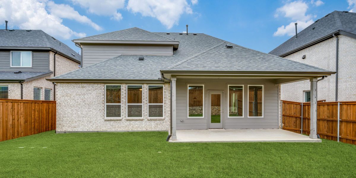 Exterior details and patio area of a home in Spiritas Ranch, Lakewood Village (Image 3).