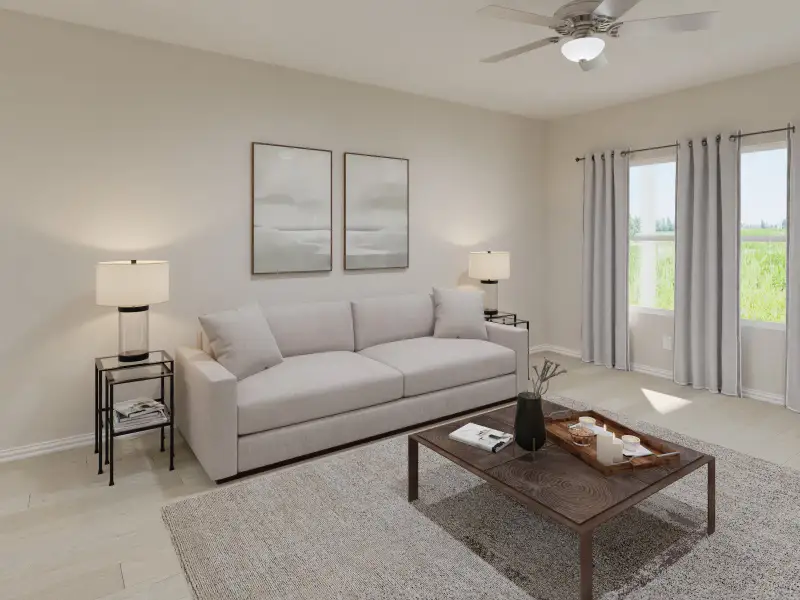 Furnished interior view inside a new home in Southridge - Spring Series, McKinney (Image 4).