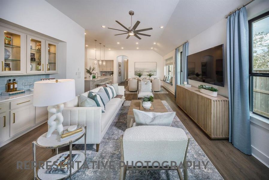 Furnished interior view inside a new home in Sandbrock Ranch, Aubrey (Image 13).