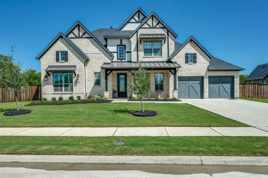Front exterior of a new home in , Mansfield, TX, highlighting curb appeal (Image 19).