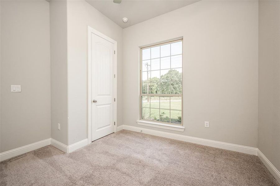 View of carpeted empty room