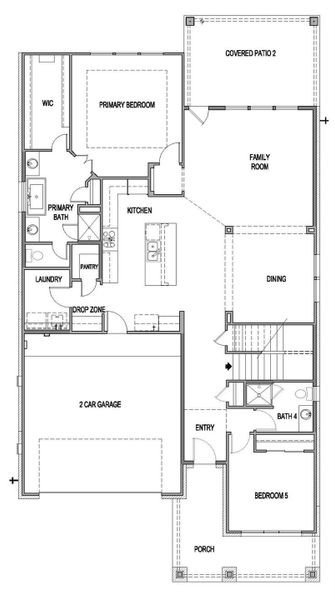 2D floor plan layout of this home in University Heights, Round Rock, TX (Image 3). 2D floor plan layout of this home in University Heights, Round Rock, TX (Image 3).