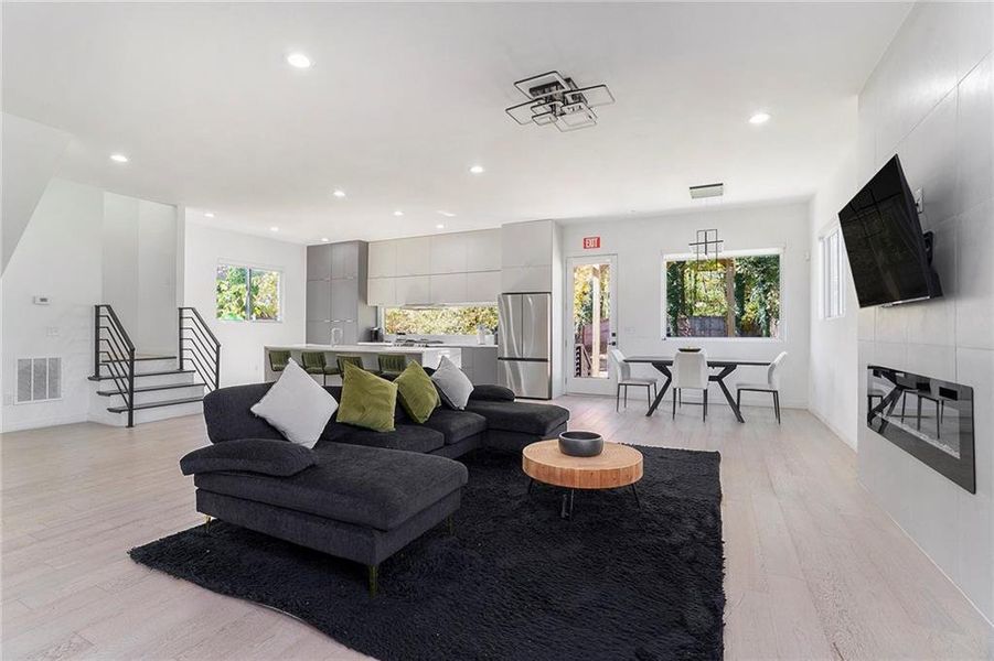 Furnished interior view inside a new home in , Atlanta (Image 4).