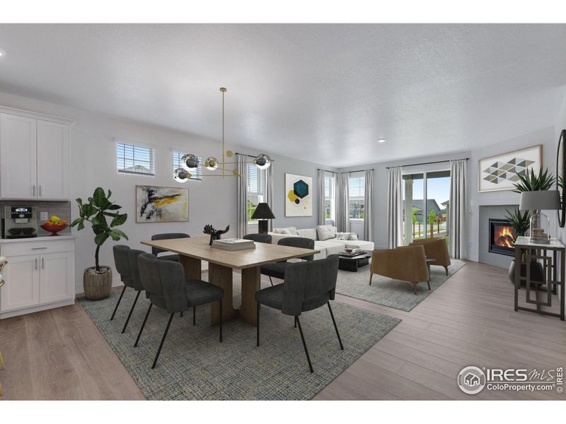 Furnished interior view inside a new home in Vantage, Berthoud (Image 8).