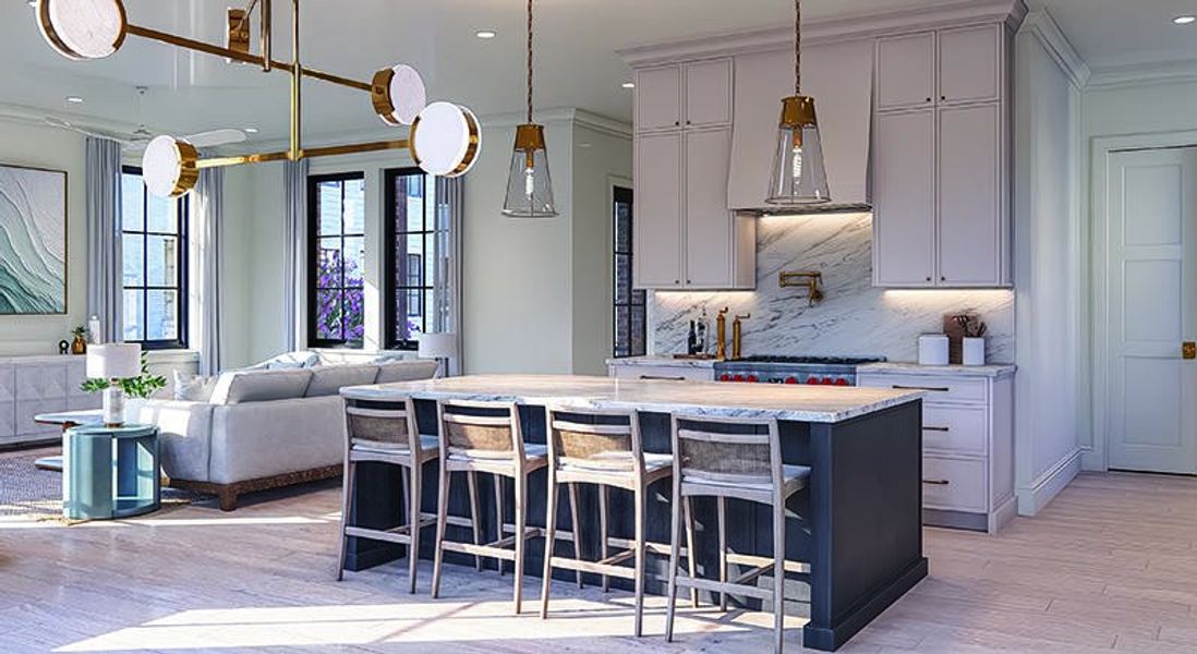Furnished interior view inside a new home in , Mount Pleasant (Image 1).