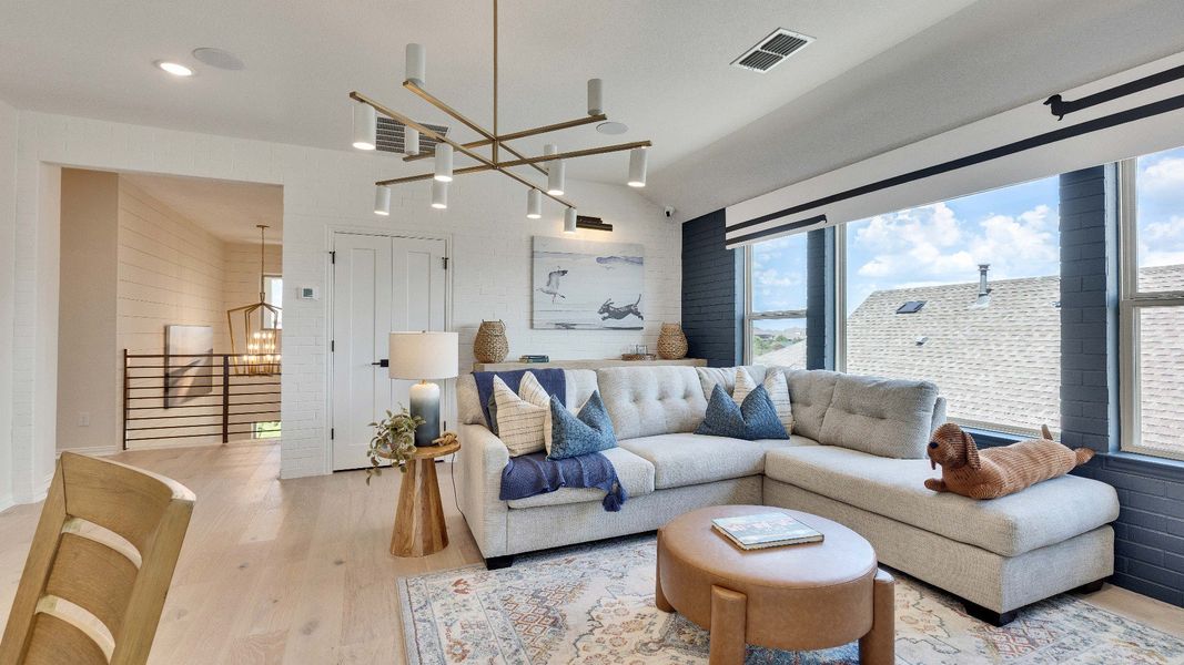 Representative furnished interior of a home built from the Rosewood by DRB Homes in Sunfield, Buda (Image 25). Representative furnished interior of a home built from the Rosewood by DRB Homes in Sunfield, Buda (Image 25).