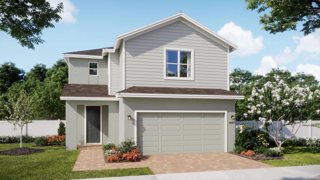 Transitional Elevation | Sebastian | Beresford Woods | New Homes in Deland, FL by Landsea Homes