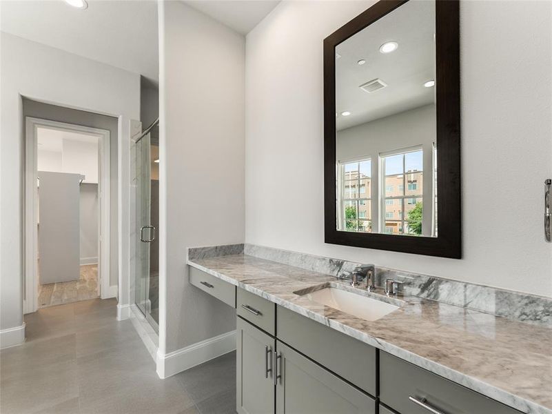 Furnished interior view inside a new home in , Irving (Image 15).