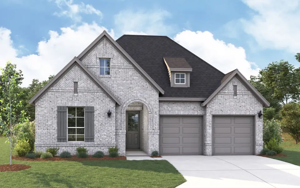 Representative exterior photo of a completed home built from the Bianca by Mattamy Homes in Spiritas Ranch, Little Elm, TX (Image 5). Representative exterior photo of a completed home built from the Bianca by Mattamy Homes in Spiritas Ranch, Little Elm, TX (Image 5).