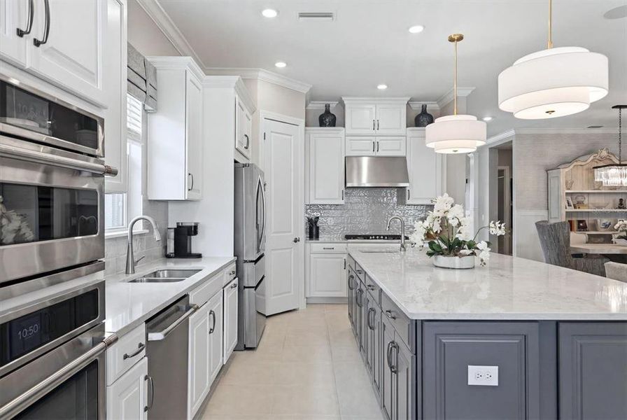 Furnished interior view inside a new home in Esplanade at Azario Lakewood Ranch, Bradenton (Image 13).