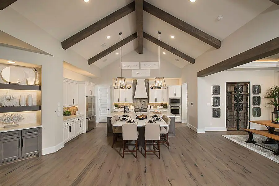 Representative furnished interior of a home built from the The Lorraine IX by Westin Homes in The Woodlands Hills, Willis (Image 3).