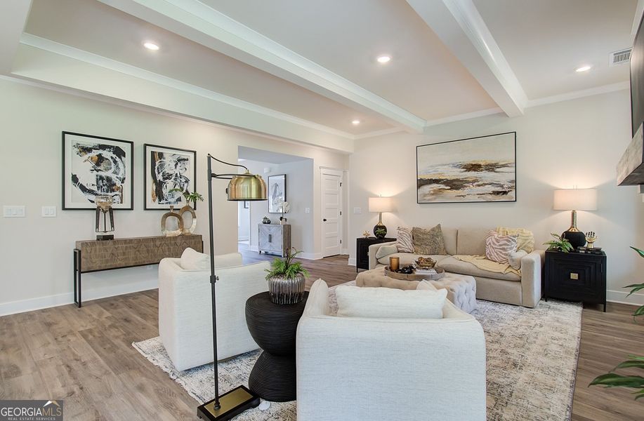 Furnished interior view inside a new home in Rosewood Lake Estates, Hoschton (Image 7).
