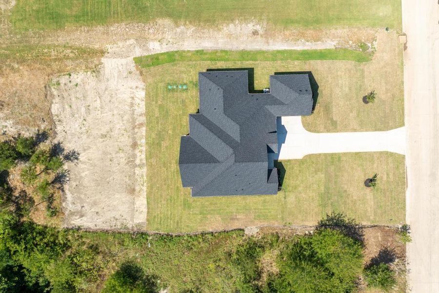 View from above of property