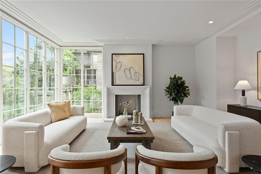 Furnished interior view inside a new home in , Atlanta (Image 6). Furnished interior view inside a new home in , Atlanta (Image 6).