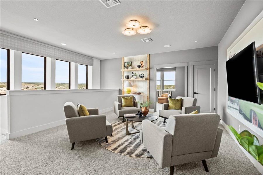 Furnished interior view inside a new home in Sweetwater, Austin (Image 52).