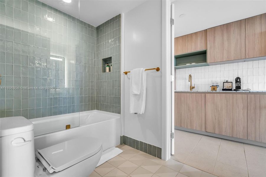 Furnished interior view inside a new home in , Miami (Image 13).