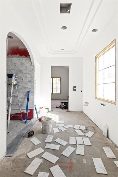 In-progress construction of a new home in , Dallas, TX (Image 35).