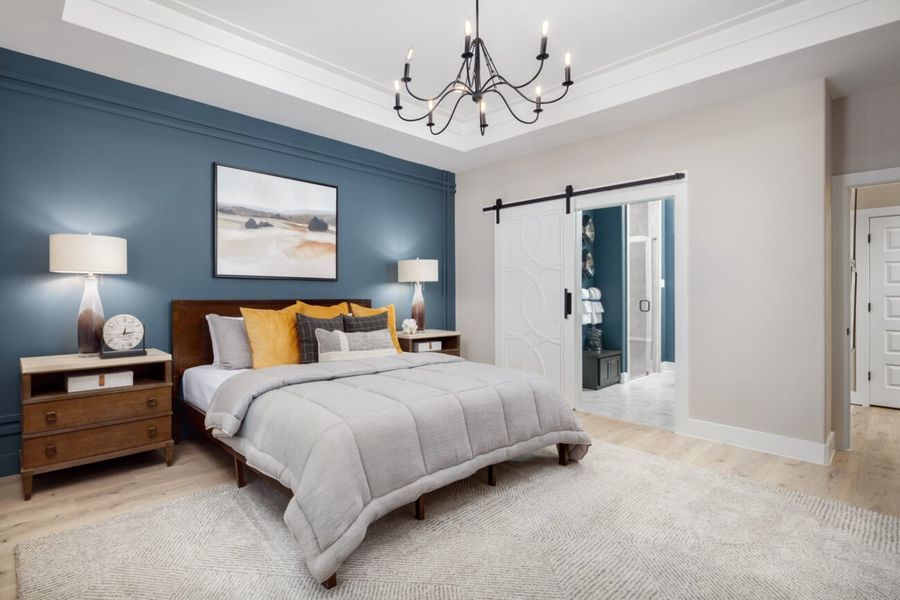 Representative furnished interior of a home built from the Verona by Ladera Texas in Ladera Prosper, Prosper (Image 11).