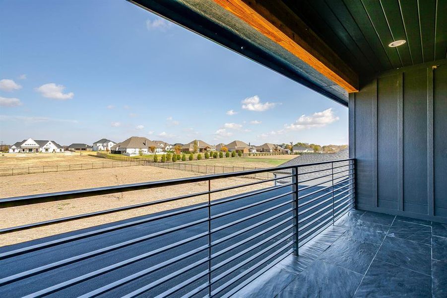 Balcony featuring a residential view Balcony featuring a residential view