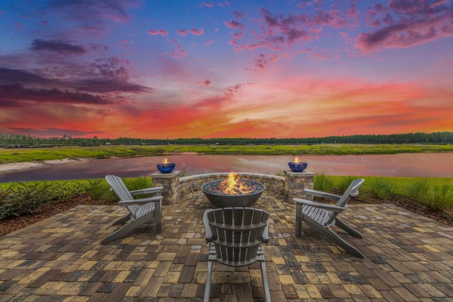Community amenities associated with the Ortega by Riverside Homes in Hidden Creek at SilverLeaf 80' Series, St. Augustine (Image 61).