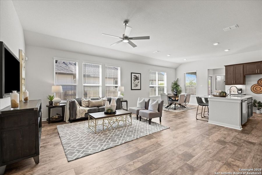 Furnished interior view inside a new home in Stream Waters, Seguin (Image 9).