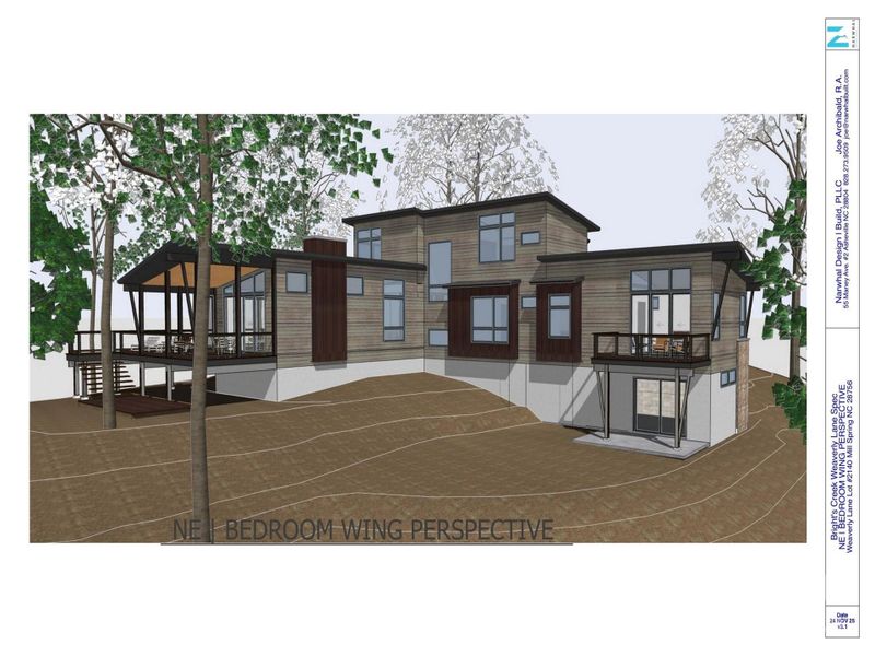 Exterior rendering of this home design in , Mill Spring, NC (Image 9).