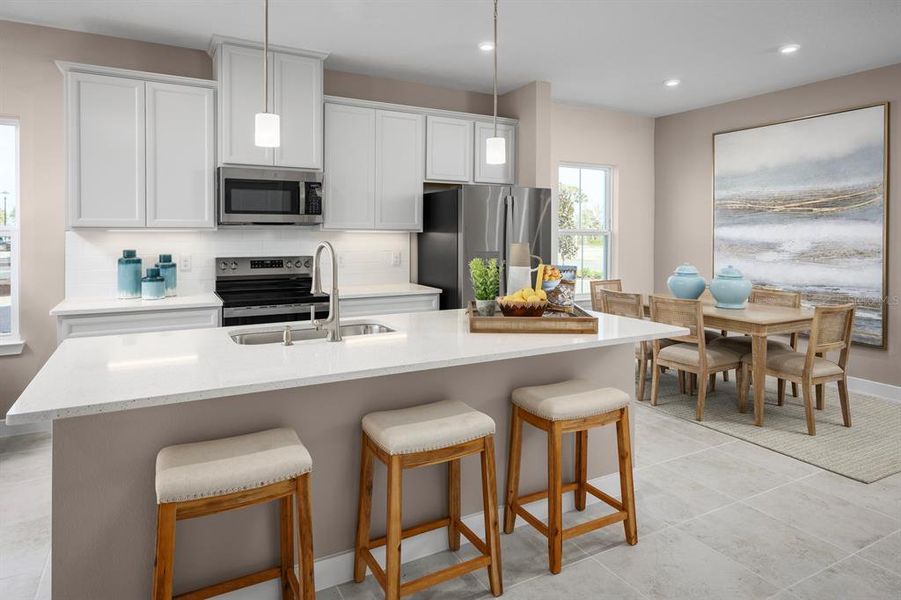 Furnished interior view inside a new home in Lake Mattie Preserve Townhomes, Auburndale (Image 11).