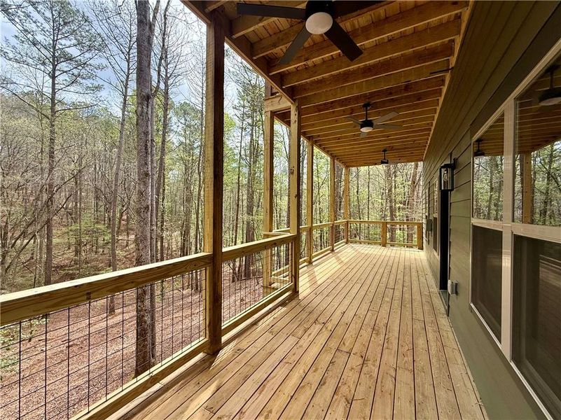 Exterior details and patio area of a home in , Ellijay (Image 3).