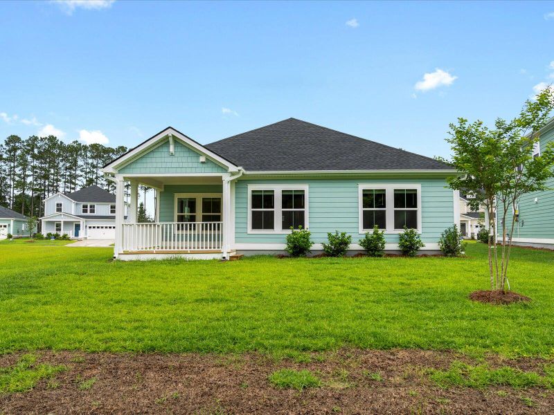Exterior details and patio area of a home in The Coves at Lakes of Cane Bay, Summerville (Image 26). Exterior details and patio area of a home in The Coves at Lakes of Cane Bay, Summerville (Image 26).